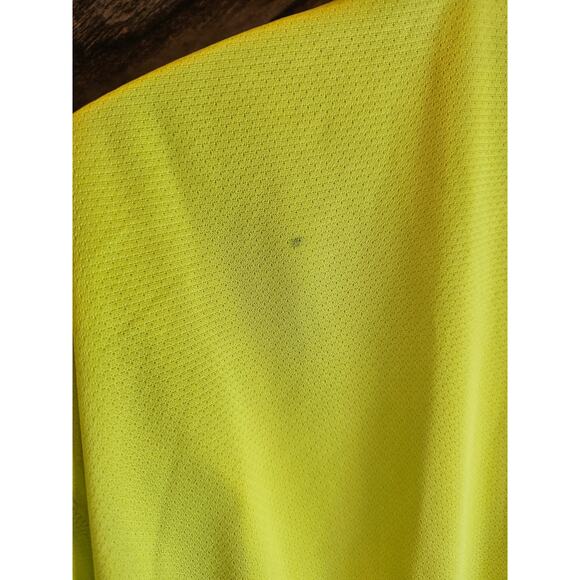 Canari size XXL 2XL high visibility neon yellow cycling 1/4 zip w/ pockets light - Picture 6 of 8